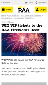 RAA – Win VIP Tickets to see The Raa Fireworks Light Up The Sky