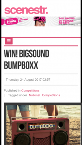Scenestr – Win A Bumpboxx Drawn