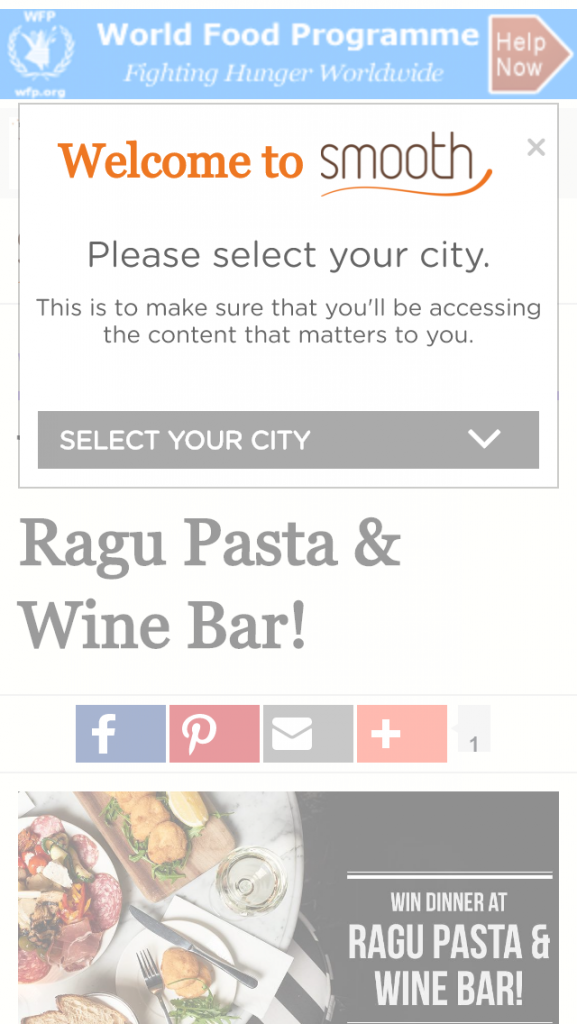 Smooth fm – Win $200 To Spend At Ragu Pasta  Wine Bar (prize valued at  $200)