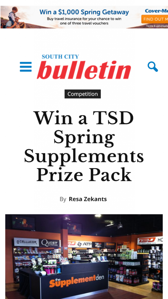 South-City Bulletin – Win A TSD Spring Supplement Prize Pack (prize valued at $200.00)