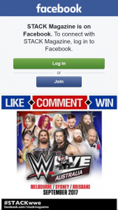 Stack Magazine – Win 3 Prizes Each Including One Double Pass To See Wwe Live In Either Sydney Melbourne Or Brisbane