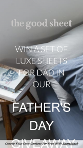 The Good Sheet – Win The Ultimate Gift Of Good Sleep For Dad This Father’s Day (prize valued at $129)
