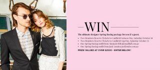 Alannah Hill – Win The Ultimate Designer Spring Racing Package For You  A Guest (prize valued at $2500)