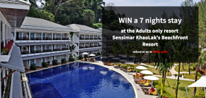 Innovations Direct – MyDiscoveries Sensimar KhaoLak’s Beachfront Resort – Win a 7-night stay at the Adults only Resort valued at $1,745