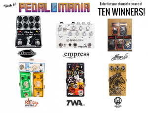 Premier Guitar – Pedalmania 2017 – Win 1 of 10 prizes during week #1 of Pedalmania 2017