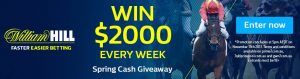 Prime7 – William Hill – Spring Cash Giveaway – Win $2,000 Every Week