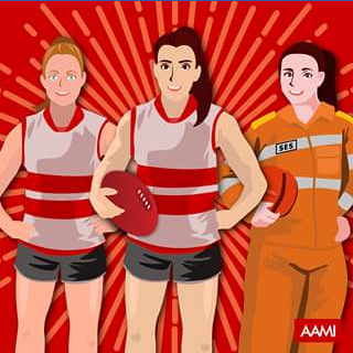 AAMI – Win A Signed Football By Both Captains Of 2017 Nab Aflw State Of Origin Match