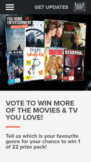 Fox Movies – Win 1 Of 22 Prize Pack