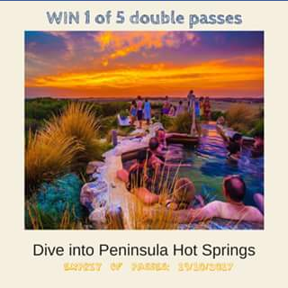 Australian Good Food & Travel Guide – Win on of Five Double Passes to Peninsula Hot Springs