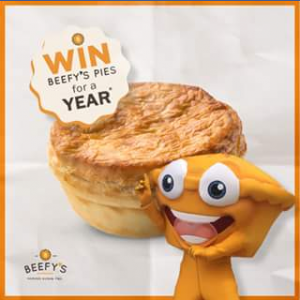 Beefy’s Australia’s Best Pies – Win A Year’s Supply Of Beefy’s Pies (worth Over $2000) (prize valued at  $2,000)