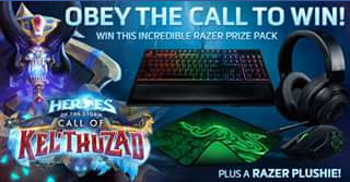 Blizzard – Win The Prize Bundle Which Includes An Ornata Chroma Keyboard (prize valued at  $450)