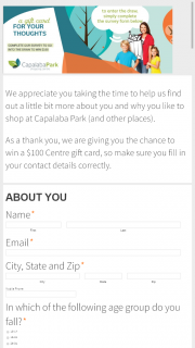 Capalaba Park Shopping Centre – Win A $100 Gift Card