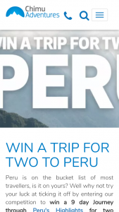 Chimu Adventures  LATAM Airlines – Win A Trip To Peru
