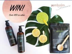 EmbalmSkincare – Win Three Of Our Most Popular Products  (prize valued at  $150)