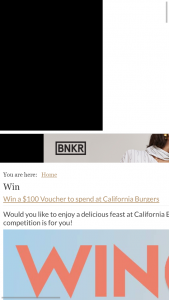 Fashion Weekly – Win A $100 Voucher To Enjoy At California Burgers (prize valued at $500)