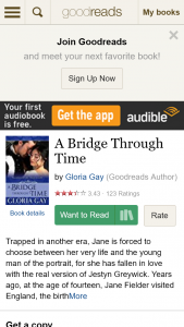 Good Reads – Win 1 Of 2 First Edition Autographed Copies Of A Bridge Through Time By Gloria Gay