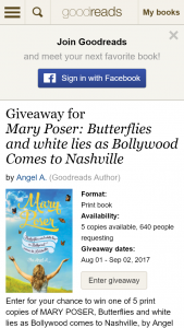 Good Reads – Win One Of 5 Print Copies Of Mary Poser