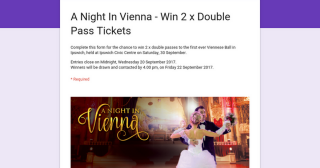Ipswich Civic Centre – Win 2 X Double Passes To The First Ever Viennese Ball In Ipswich