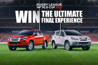 ISUZU UTE – Win  a Trip to Isuzu UTE Ultimate Rugby League World Cup Final (prize valued at $1,800)