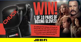 JB HiFi – Win 1/10 Pairs Of Boxing Gloves  (prize valued at $160)