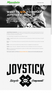 Mountain Bikes Direct – Win A Full Joystick Prize Pack (prize valued at $630)
