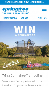 Lunch Lady – Win a Springfree Trampoline (prize valued at $2,592)