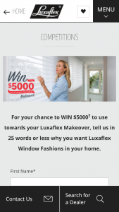 LuxAFLex – Win $250 Monthly In The LuxAFLex Share (prize valued at $5,000)