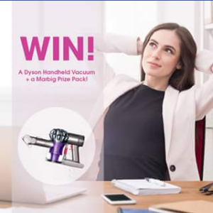 Marbig – Win A Dyson Handheld Vacuum Prize Pack  (prize valued at  $400)