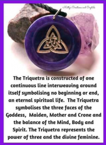 Matty’s Creations  Crystals – Win This Triquetra Necklace