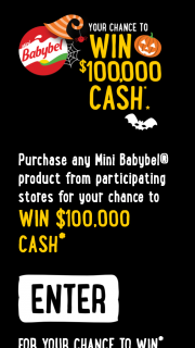 Mini Babybel cheese – Win $100000 Cash (prize valued at $5,000)