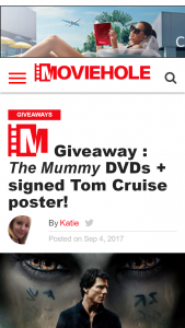 Moviehole – Win One Of Ten Dvd Copies And A Signed Tom Cruise Poster