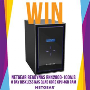 MWave – Win A Netgear Readynas Rn42800-100ajs 8 Bay Diskless Nas (prize valued at  $1,279)