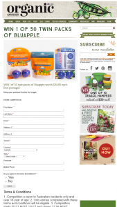 Organic Gardener – Win 1 Of 50 Twin Packs Of Bluapple (prize valued at $1742.50.)