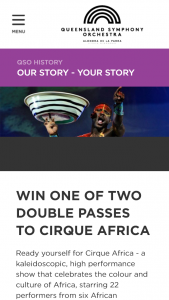 QSO – Win One Of Two Double Passes To Cirque Africa