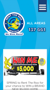 Rent The Roo Rentals – Win A Brand New $5000 Home Entertainment Package (prize valued at $15000)