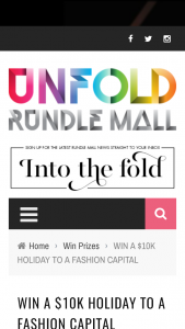 Rundle Mall – Win A Once-In-A-Lifetime Getaway For Two People To A Fashion Capital (prize valued at $10,000)