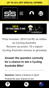 Science in Sport – Win A Cycling Australia Bike
