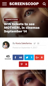 ScreenScoop – Win One Of 10 Double Passes To See MOTHER Film
