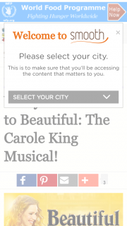 Smooth fm – Win Your Tickets To Beautiful The Carole King Musical  (prize valued at  $2,200)