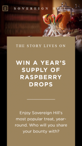 Souvereign Hill – Win A year’s supply of raspberry drops (prize valued at $90.00.)