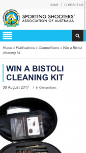SSAA – Win a Bistoli Cleaning Kit&#8203 (prize valued at $65)