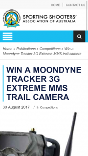 Ssaa – Win a Moondyne Tracker 3g Extreme Mms Trail Camera (prize valued at $520)
