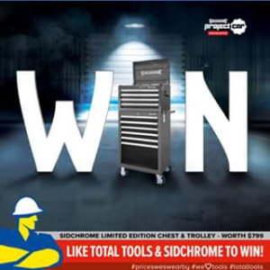 Total tools – Win A Sidchrome Limited Edition Chest  Trolley Toolbox Kit (prize valued at $799)
