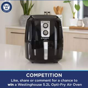Westinghouse Small Appliances – Win A 52 Litre Opti-Fry Air Oven