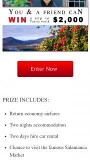 Wild Diaries – Franks Cider – Win A Trip To Tassie For 2 (prize valued at $2,000)