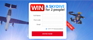 Adrenaline – Win an Adrenaline gift voucher for 2 to skydive in their state of residence