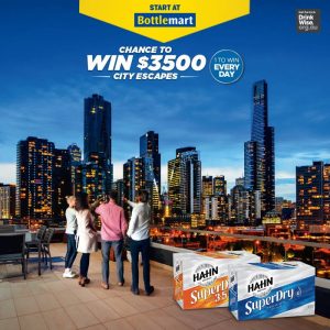 Bottlemart – Hahn SupreDry – Win 1 of 28 Webjet gift vouchers valued at $3,500 each