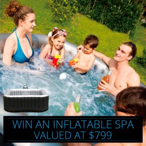 SpaChoice & M Spa Direct – Win One M Spa Direct Alpine Inflatable Square Spa valued at $799