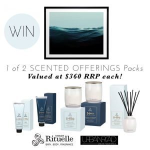 Urban Rituelle – Win 1 of 2 Scented Offerings packs valued at $360 each