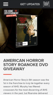 Access All Areas Fox Movies – Win American Story Roanoke DVDs